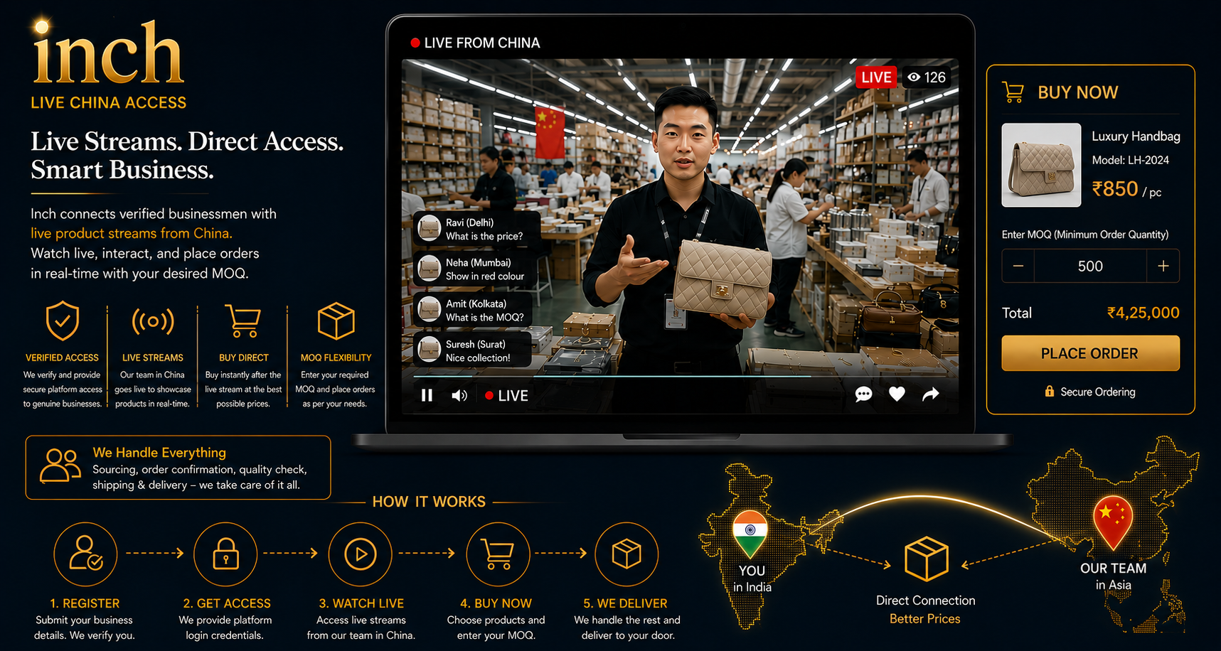 Verified B2B live commerce